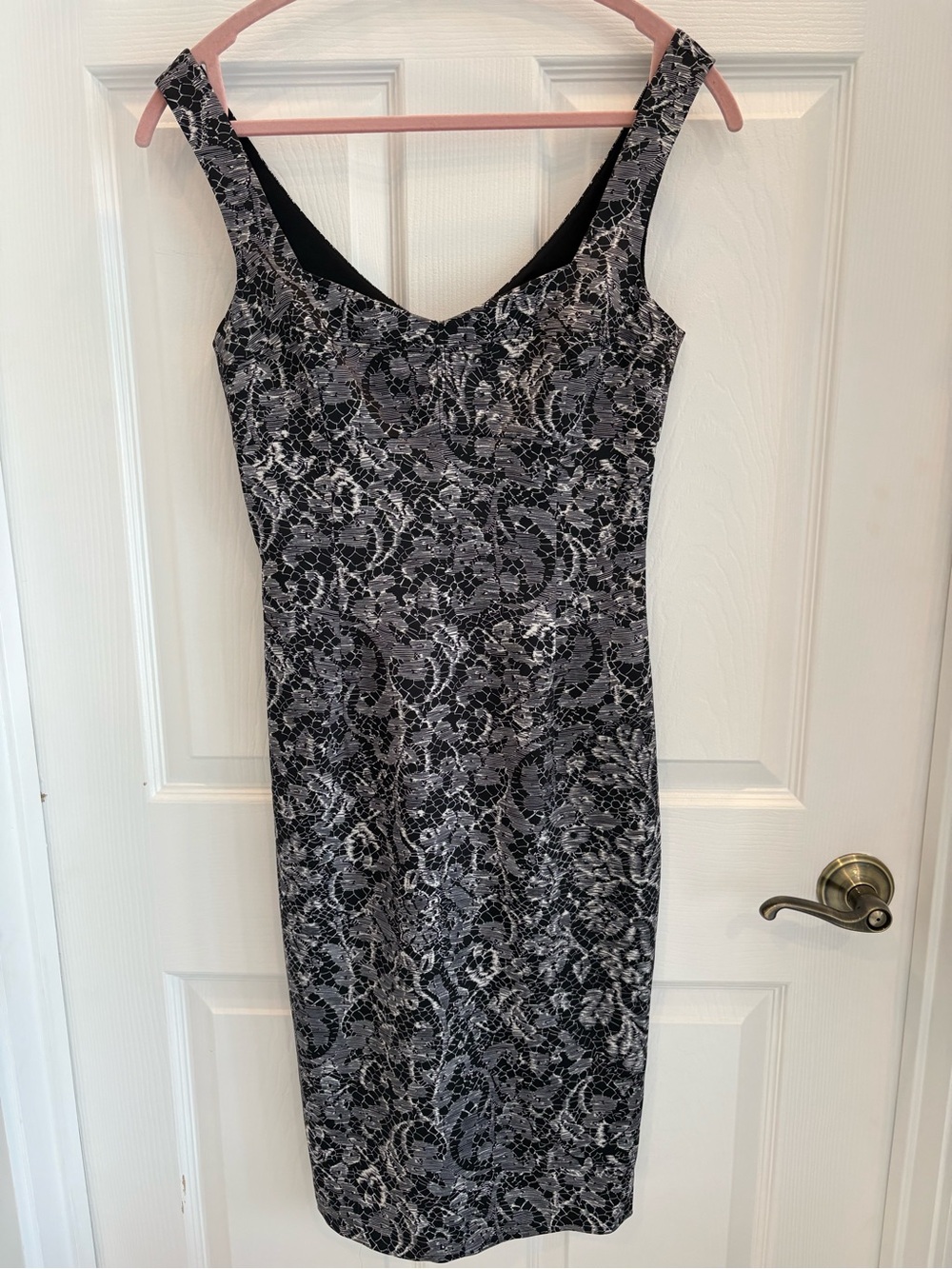 Trina Turk Lace-Print Midi Dress